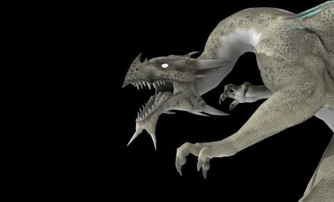 White Dragon Stock-Illustration