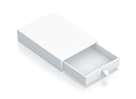 White drawer box. Stock Illustration