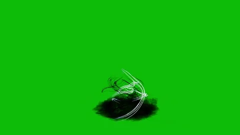 A white drawing on a green background Vídeos de archivo 331103233