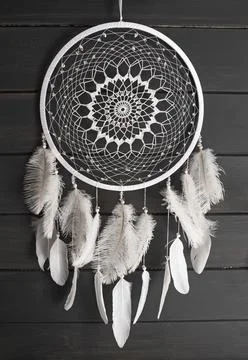 White dreamcatcher 스톡 사진