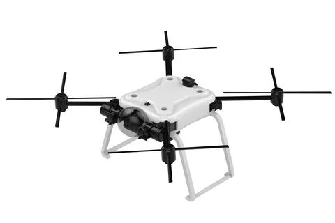 White drone isolated Illustrazione stock