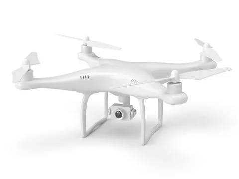 White drone isolated on white イラスト素材
