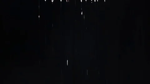 White drops fall viscidly in threads 库存影片 75814568