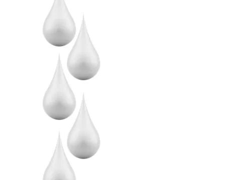 White drops on white background Stock Illustration