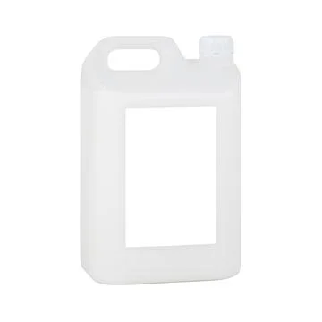 White drum with a white cap on a white background with a white label Stock Photos