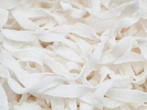 White dry coconut background Foto stock