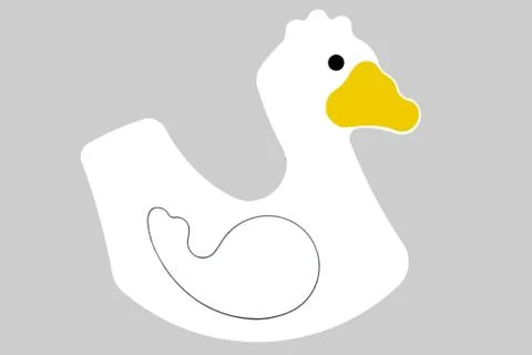 White Duck Stock Illustration
