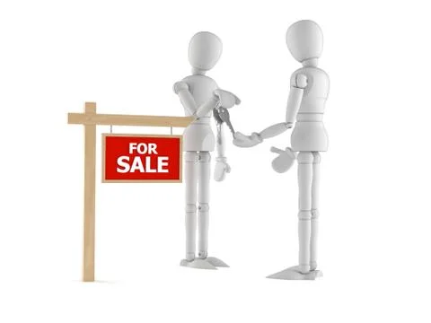 White dummy characters Stock Illustration