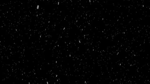 White Dust Particles Animation on Black Background 4K Video stock 333833100