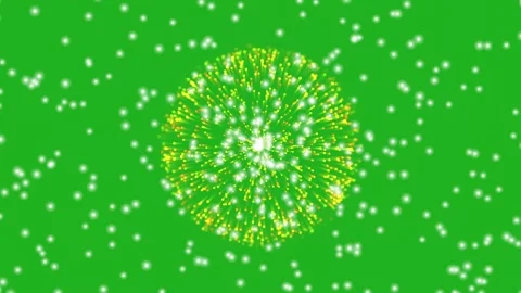 White dust particles extraction motion graphics with green screen background Stock Footage 197502521