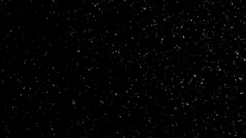 White dust particles floating around on black background, slow motion Stock Footage 90702064