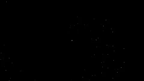 White Dust Particles Floating in Dark Space Stock Footage 343546303