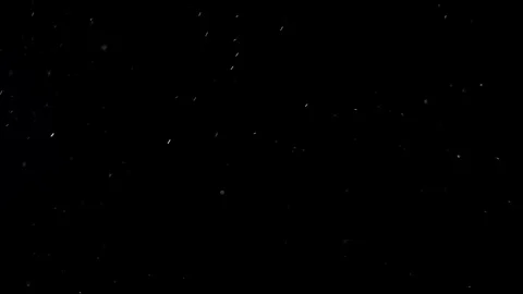 White dust particles like snow flakes descending and floating in space Vídeo Stock 104911448