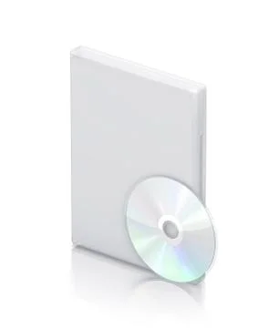 White dvd pack with cd - dvd Stock Illustration