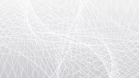 White dynamic background line, futuristic geometric seamless looped pattern Stock Footage 300467695