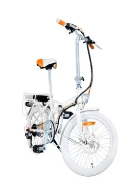 White e-bike Foto stock