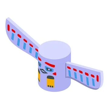 White eagle totem icon isometric vector. Island maya Stock Illustration