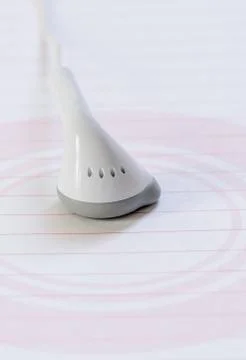 White  earphone Stock Photos