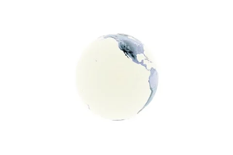 White earth globe spinning motion background animation of video Stock Footage 195107358
