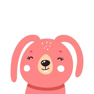 White Easter bunny. Easter bunny on a white background Stock Illustration