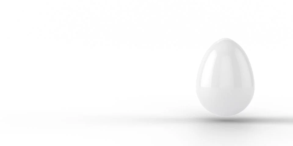 White easter egg Illustrazione stock