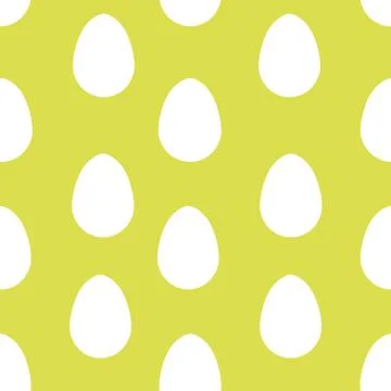 White easter eggs seamless pattern 스톡 일러스트