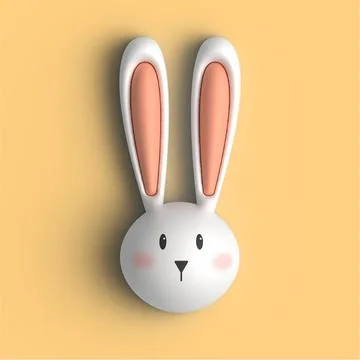 White easter rabbit Stock Illustration