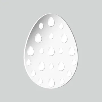 White egg pattern イラスト素材