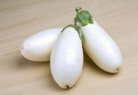 White eggplants Stock Photos