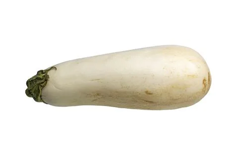 White eggplants on a white background close up Stock Photos