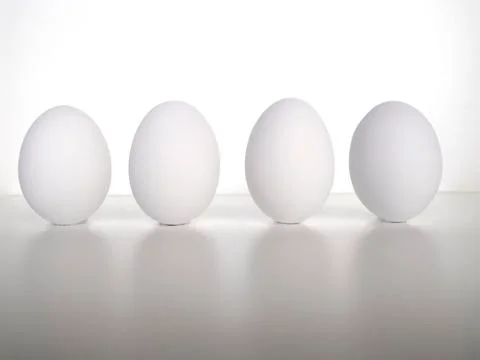 White eggs - easter Stock Photos