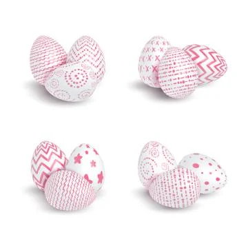 White eggs Stock Illustration