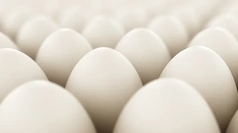 White eggs loopable. Stock Footage