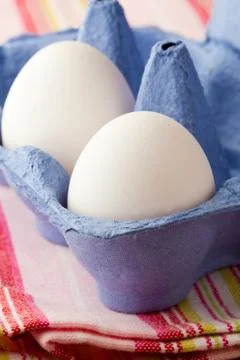 White eggs Stock Photos