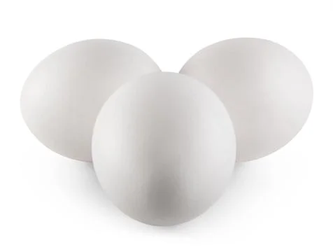 White eggs Stock Photos