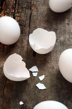White eggs Stock Photos