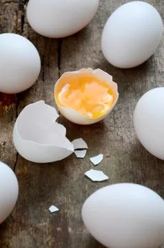 White eggs Fotos Stock