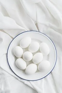 White eggs Stock Photos
