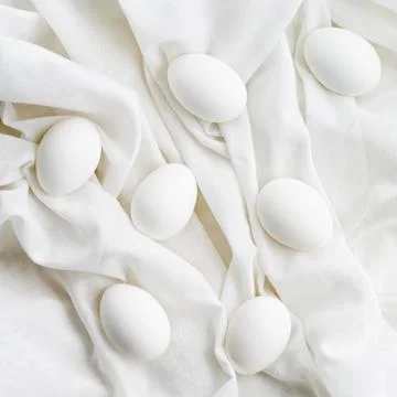 White eggs Foto stock