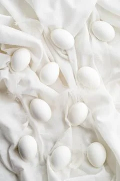 White eggs Stock Photos