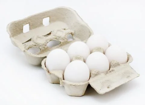 White eggs Stock Photos