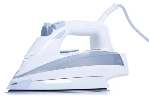 White electric iron Stock Photos