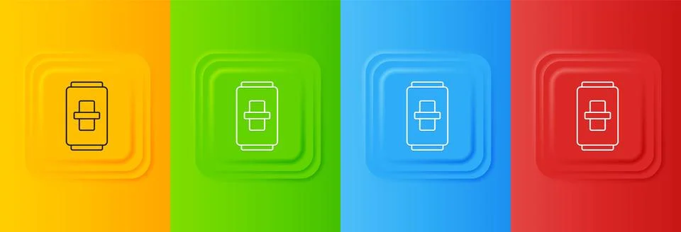 White Electric light switch icon isolated on colorful background. On and Of.. Stock Illustration