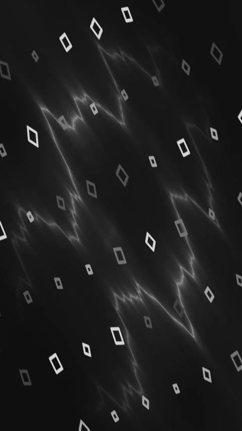 White Electric Lightning Bolts on Black Background Vertical Loop Video stock 345650312