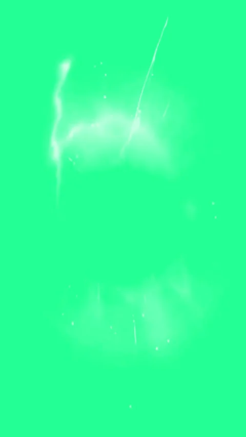 White Electric Lightning Effect Green Screen Background Chroma Key Filter Video Stock Footage 323712296
