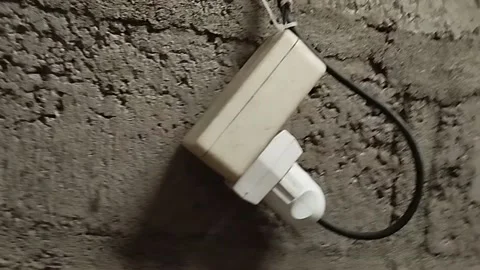 White electrical terminals and hanging plugs Stock Footage 224798429