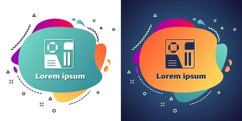 White Electronic computer components motherboard digital chip integrated science Stock Illustration