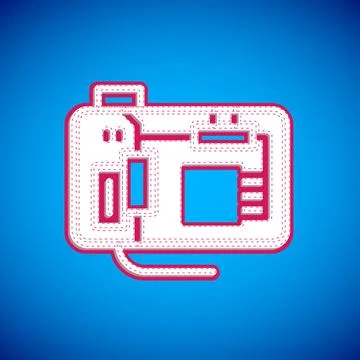 White Electronic computer components motherboard digital chip integrated science Stock Illustration