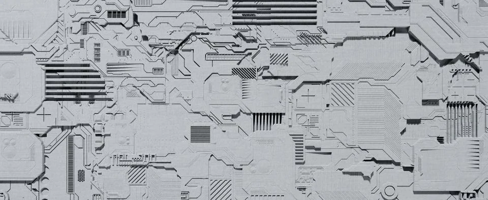 White electronic panel circuit board background 스톡 일러스트