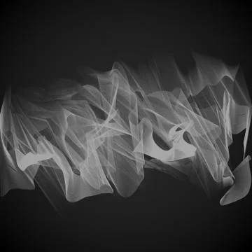 White elegant line art, vector illustration Illustrazione stock